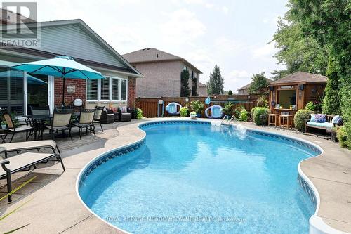 1205 Barnswallow Court, Mississauga, ON - Outdoor With In Ground Pool With Deck Patio Veranda With Backyard With Exterior