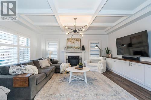 197 Kenneth Cole Drive, Clarington (Bowmanville), ON - Indoor Photo Showing Living Room With Fireplace