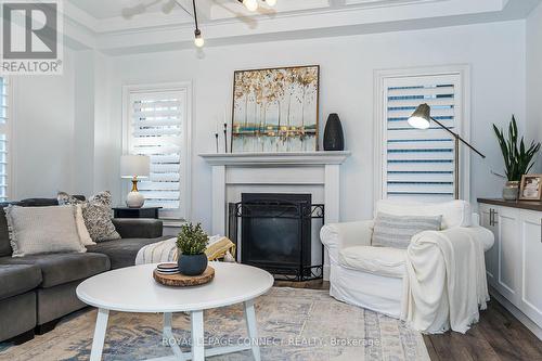 197 Kenneth Cole Drive, Clarington (Bowmanville), ON - Indoor Photo Showing Living Room With Fireplace