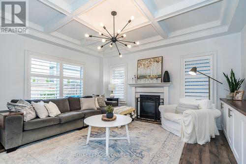 197 Kenneth Cole Drive, Clarington (Bowmanville), ON - Indoor Photo Showing Living Room With Fireplace