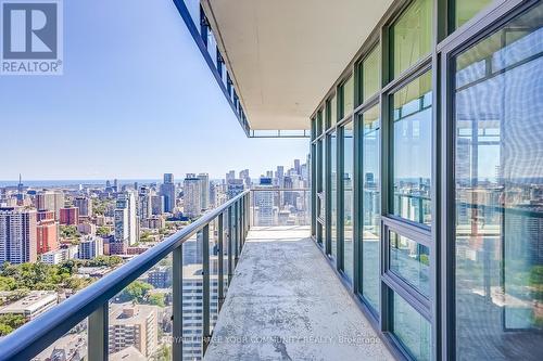 3703 - 33 Charles Street, Toronto (Church-Yonge Corridor), ON - Outdoor With Balcony With View With Exterior