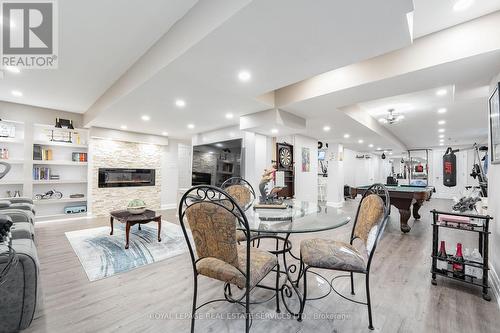 3396 Liptay Avenue, Oakville, ON - Indoor Photo Showing Dining Room With Fireplace