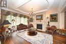 883 Parkland Avenue, Mississauga, ON  - Indoor Photo Showing Living Room With Fireplace 