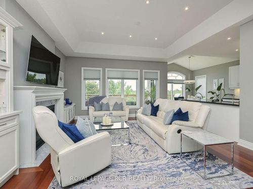 111 Ridge Way, New Tecumseth, ON - Indoor Photo Showing Living Room With Fireplace