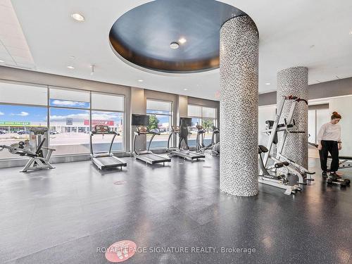 708-55 Speers Rd, Oakville, ON - Indoor Photo Showing Gym Room