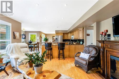 358 Denis Crescent, Azilda, ON - Indoor Photo Showing Living Room With Fireplace