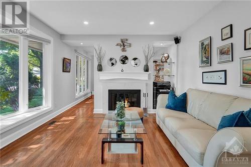 Livingroom - 839 Nicholson Avenue, Ottawa, ON - Indoor Photo Showing Living Room With Fireplace