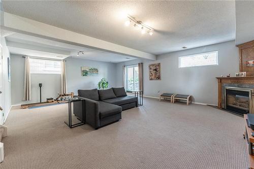 248 Guildwood Drive, Hamilton, ON - Indoor Photo Showing Basement With Fireplace