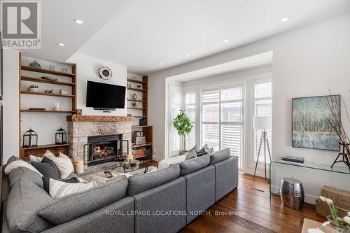 38 Lighthouse Lane E, Collingwood, ON - Indoor Photo Showing Living Room With Fireplace