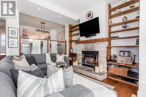 38 Lighthouse Lane E, Collingwood, ON - Indoor Photo Showing Living Room With Fireplace