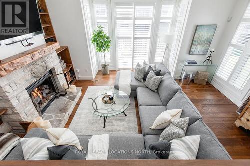 38 Lighthouse Lane E, Collingwood, ON - Indoor Photo Showing Living Room With Fireplace