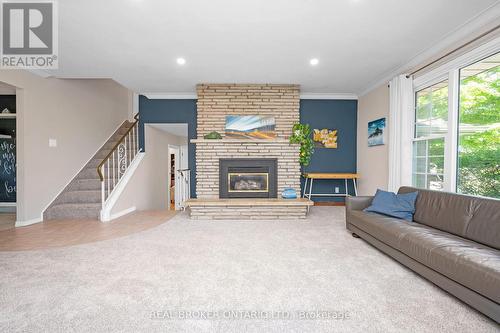 520 Concession 3, Norfolk, ON - Indoor Photo Showing Living Room With Fireplace