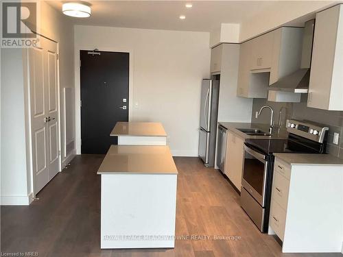 1304 - 15 Glebe Street, Cambridge, ON - Indoor Photo Showing Kitchen With Stainless Steel Kitchen With Double Sink