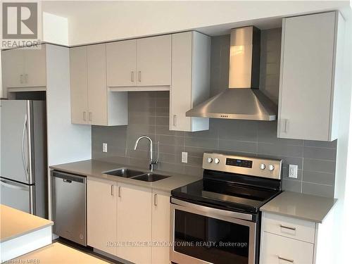 1304 - 15 Glebe Street, Cambridge, ON - Indoor Photo Showing Kitchen With Stainless Steel Kitchen With Double Sink