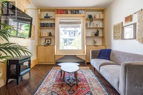 385 Herkimer Street, Hamilton, ON - Indoor Photo Showing Living Room With Fireplace