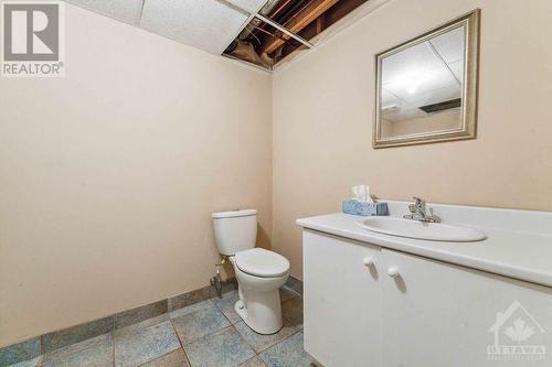 basement bath with rough in for shower - 1075 Normandy Crescent, Ottawa, ON - Indoor Photo Showing Bathroom