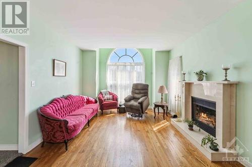 1075 Normandy Crescent, Ottawa, ON - Indoor Photo Showing Living Room With Fireplace