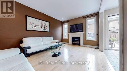 92 Princess Diana Drive, Markham, ON - Indoor Photo Showing Living Room With Fireplace