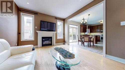 92 Princess Diana Drive, Markham, ON - Indoor Photo Showing Living Room With Fireplace