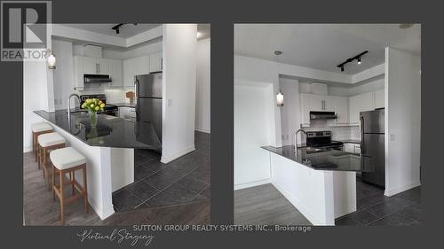 1009 - 7730 Kipling Avenue, Vaughan (Vaughan Grove), ON - Indoor Photo Showing Kitchen With Double Sink