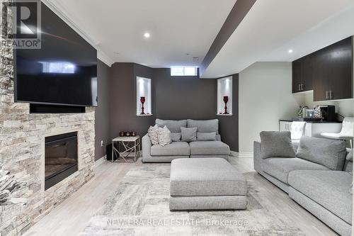 5 Sibella Way, Vaughan (Vellore Village), ON - Indoor Photo Showing Living Room With Fireplace