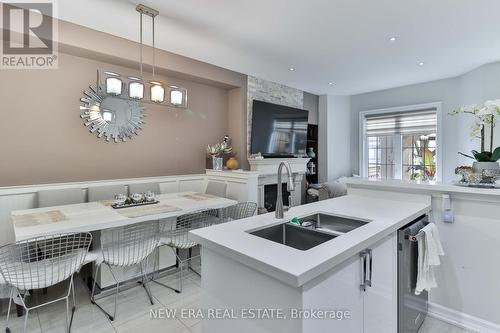 5 Sibella Way, Vaughan, ON - Indoor Photo Showing Living Room With Fireplace