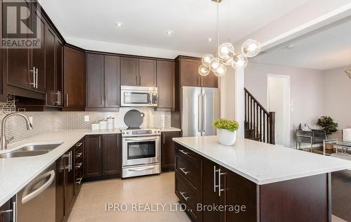 255 Cochrane Terrace, Milton, ON - Indoor Photo Showing Kitchen With Stainless Steel Kitchen With Double Sink With Upgraded Kitchen