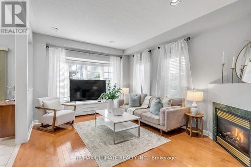 134 Wharnsby Drive W, Toronto (Rouge), ON - Indoor Photo Showing Living Room With Fireplace