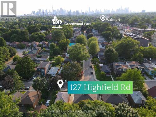 127 Highfield Road, Toronto (Greenwood-Coxwell), ON - Outdoor With View