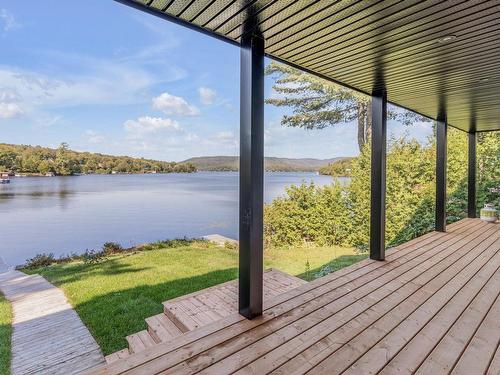 Terrasse - 3859 Ch. Du Lac-Sept-Îles, Saint-Raymond, QC - Outdoor With Body Of Water With Deck Patio Veranda With View