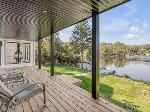 Patio - 3859 Ch. Du Lac-Sept-Îles, Saint-Raymond, QC - Outdoor With Body Of Water With Deck Patio Veranda With Exterior