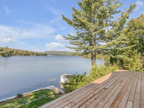 Terrasse - 3859 Ch. Du Lac-Sept-Îles, Saint-Raymond, QC - Outdoor With Body Of Water With Deck Patio Veranda With View