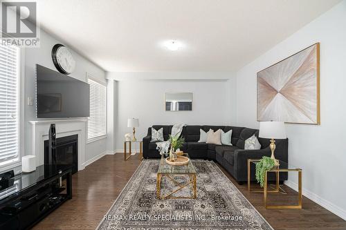 29 Ezra Crescent, Brampton, ON - Indoor Photo Showing Living Room With Fireplace