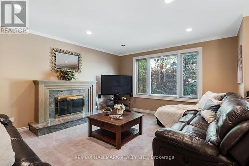 182 Clover Leaf Street, Vaughan, ON - Indoor Photo Showing Living Room With Fireplace