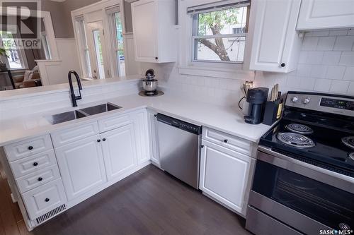 2300 Rae Street, Regina, SK - Indoor Photo Showing Kitchen With Double Sink