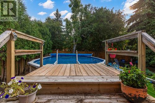 63 Leeward Drive, Brampton (Westgate), ON - Outdoor With Above Ground Pool