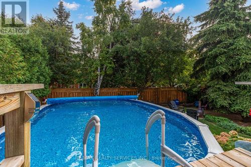 63 Leeward Drive, Brampton (Westgate), ON - Outdoor With Above Ground Pool With Backyard