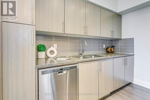 205 - 65 Speers Road, Oakville, ON - Indoor Photo Showing Kitchen With Double Sink