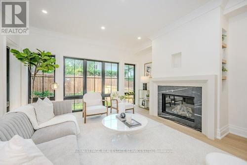 152 Chisholm Street, Oakville (Old Oakville), ON - Indoor Photo Showing Living Room With Fireplace