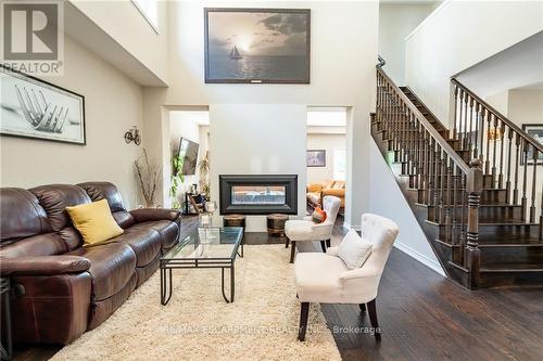 463 Macintosh Drive, Hamilton (Stoney Creek), ON - Indoor Photo Showing Living Room With Fireplace