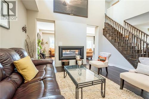 463 Macintosh Drive, Hamilton (Stoney Creek), ON - Indoor Photo Showing Living Room With Fireplace