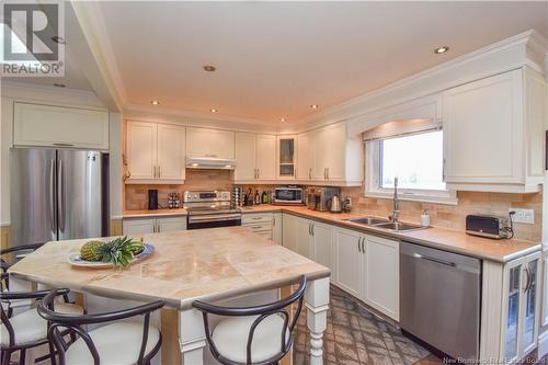 703 Acadie Street, Grande-Anse, NB - Indoor Photo Showing Kitchen With Double Sink