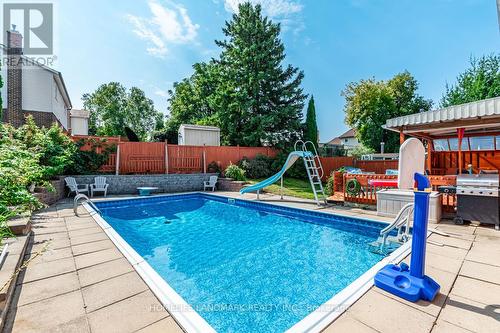 9 Eastman Crescent, Newmarket, ON - Outdoor With In Ground Pool With Deck Patio Veranda With Backyard