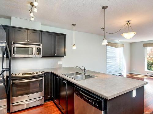 223-555 Franklyn St, Nanaimo, BC - Indoor Photo Showing Kitchen With Stainless Steel Kitchen With Double Sink