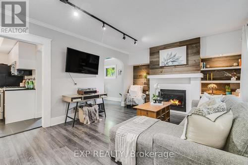 11 Sheldon Avenue S, Kitchener, ON - Indoor Photo Showing Living Room With Fireplace