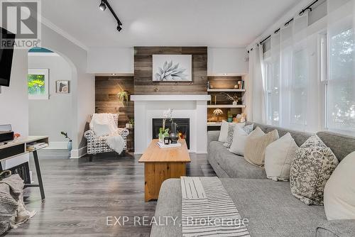 11 Sheldon Avenue S, Kitchener, ON - Indoor Photo Showing Living Room With Fireplace