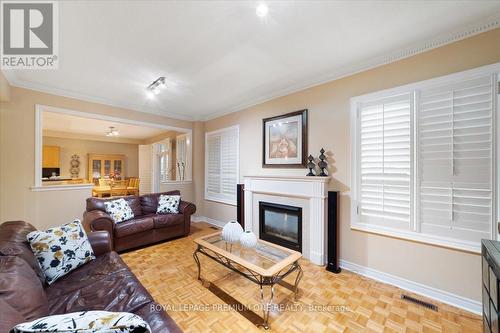 45 Forecastle Road, Vaughan, ON - Indoor Photo Showing Living Room With Fireplace