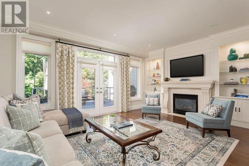 3123 Watercliffe Court, Oakville, ON - Indoor Photo Showing Living Room With Fireplace