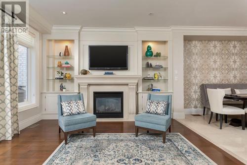 3123 Watercliffe Court, Oakville (Palermo West), ON - Indoor Photo Showing Living Room With Fireplace