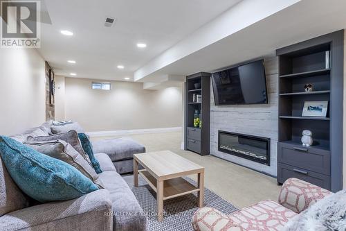 2185 Meadowland Drive, Oakville, ON - Indoor Photo Showing Other Room With Fireplace